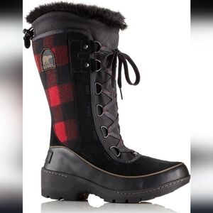 Sorel, Women’s Tivoli III‎ High, Black/Red, Size 7